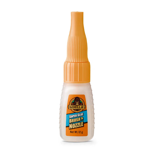 GORILLA SUPER GLUE BRUSH & NOZZLE 12g