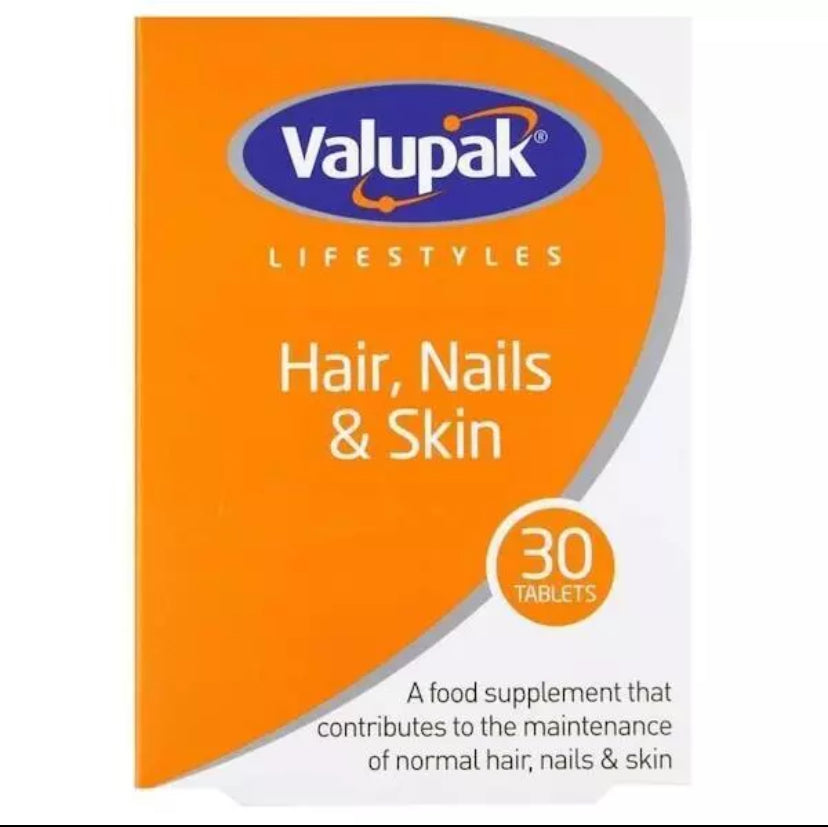 Valupak Lifestyles Cheveux, Ongles et Peau 30 Comprimés