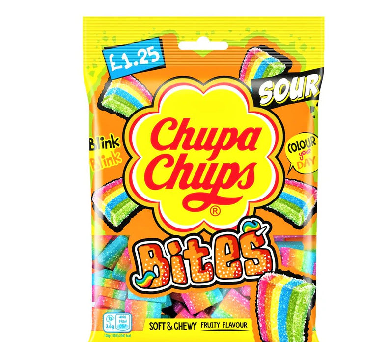 Chupa Chups Mini Sour Bites Share Bag 120g