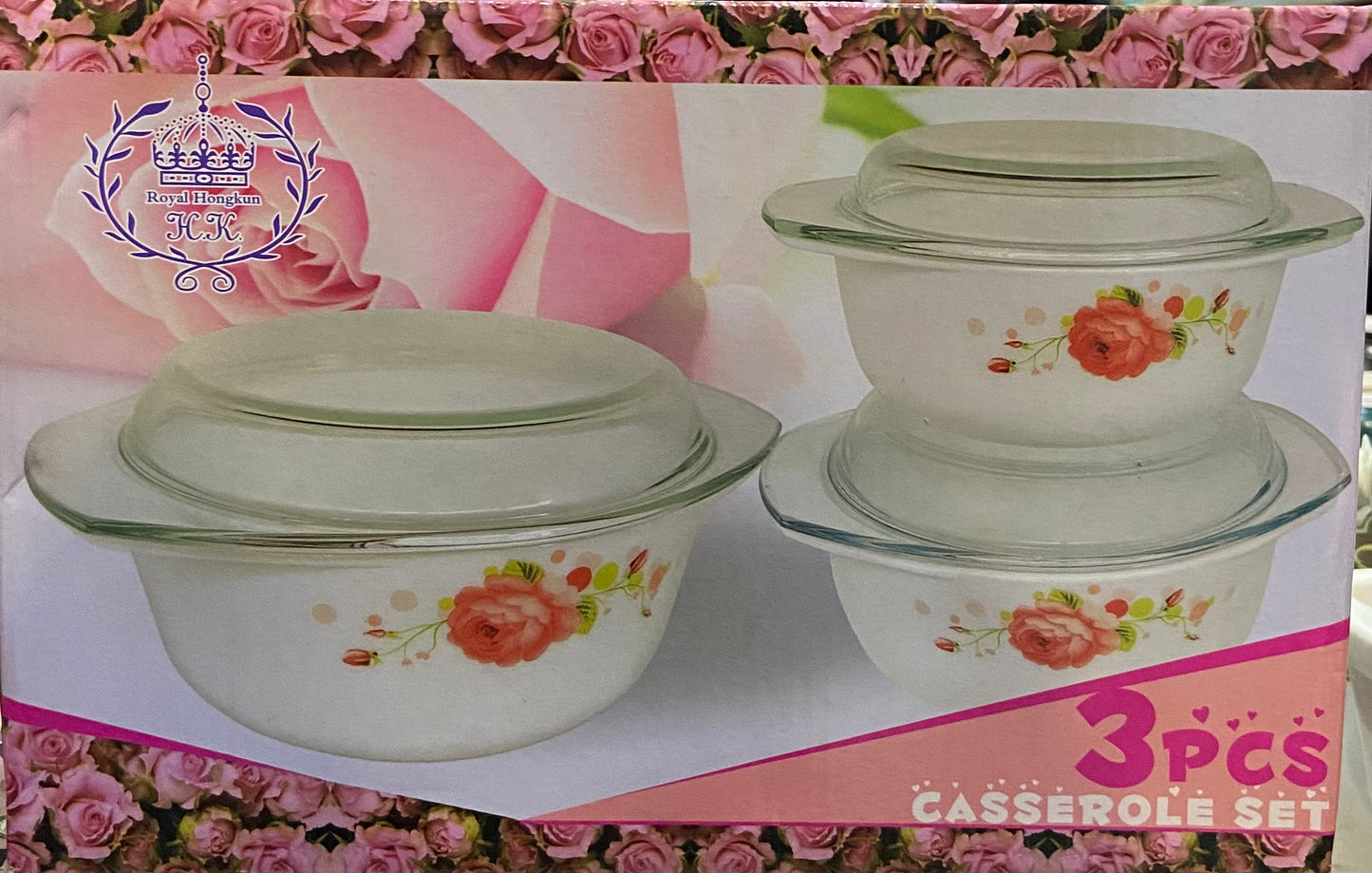 ENSEMBLE CASSEROLES 3pcs