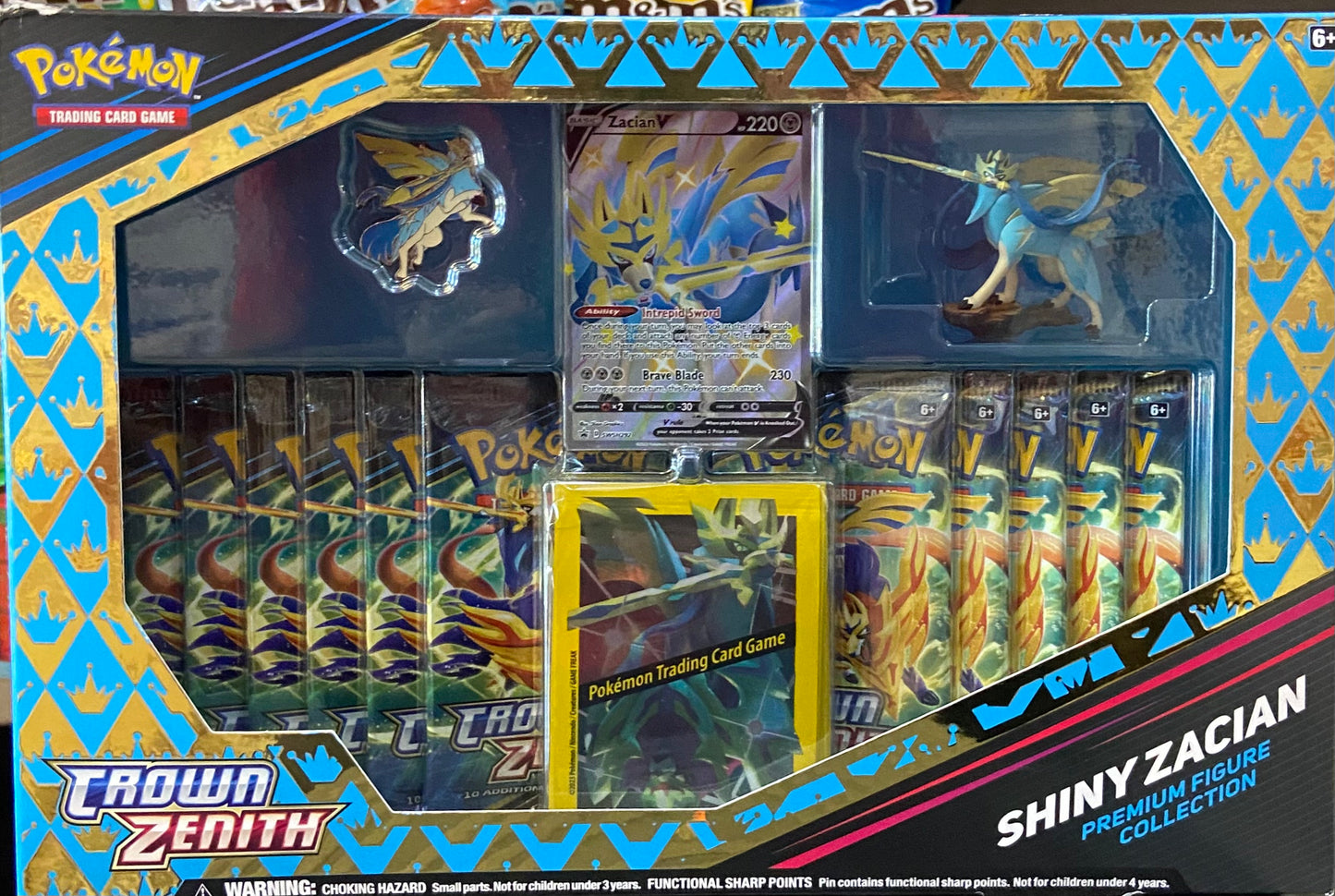 JEU DE CARTES À COLLECTIONNER POKÉMON ZACIAN SHINY ZÉNITH SUPRÊME