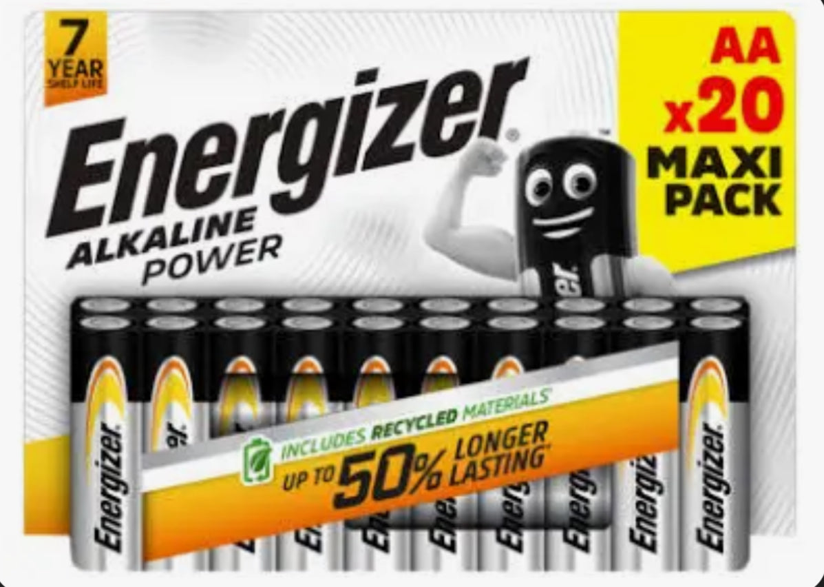 ENERGIZER ALKALINE POWER AA X20