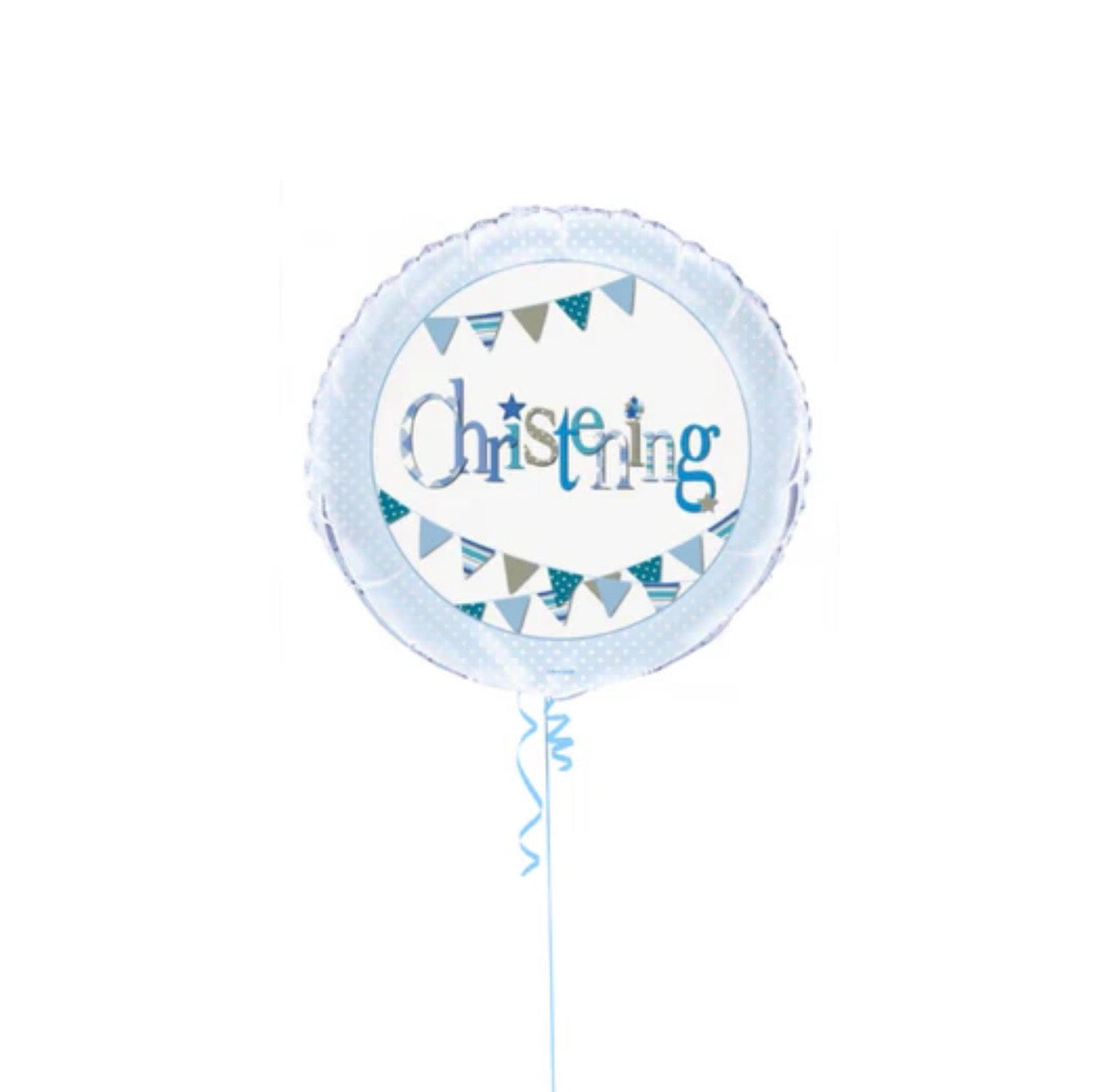 18in CHRISTENING BLUE FOIL BALLOON