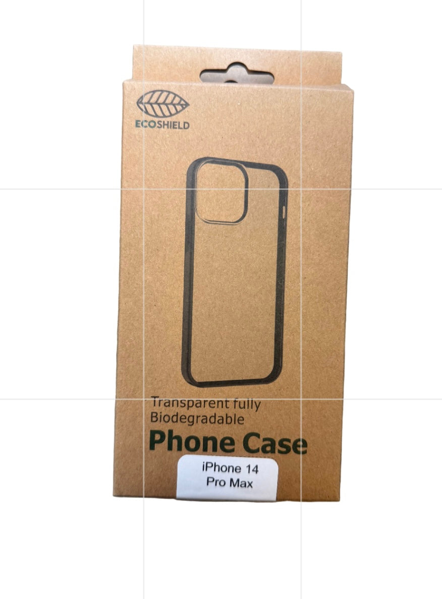 ECOSHIELD TRANSPARENT FULLY BIODEGRADABLE PHONE CASE iPHONE 14 plus