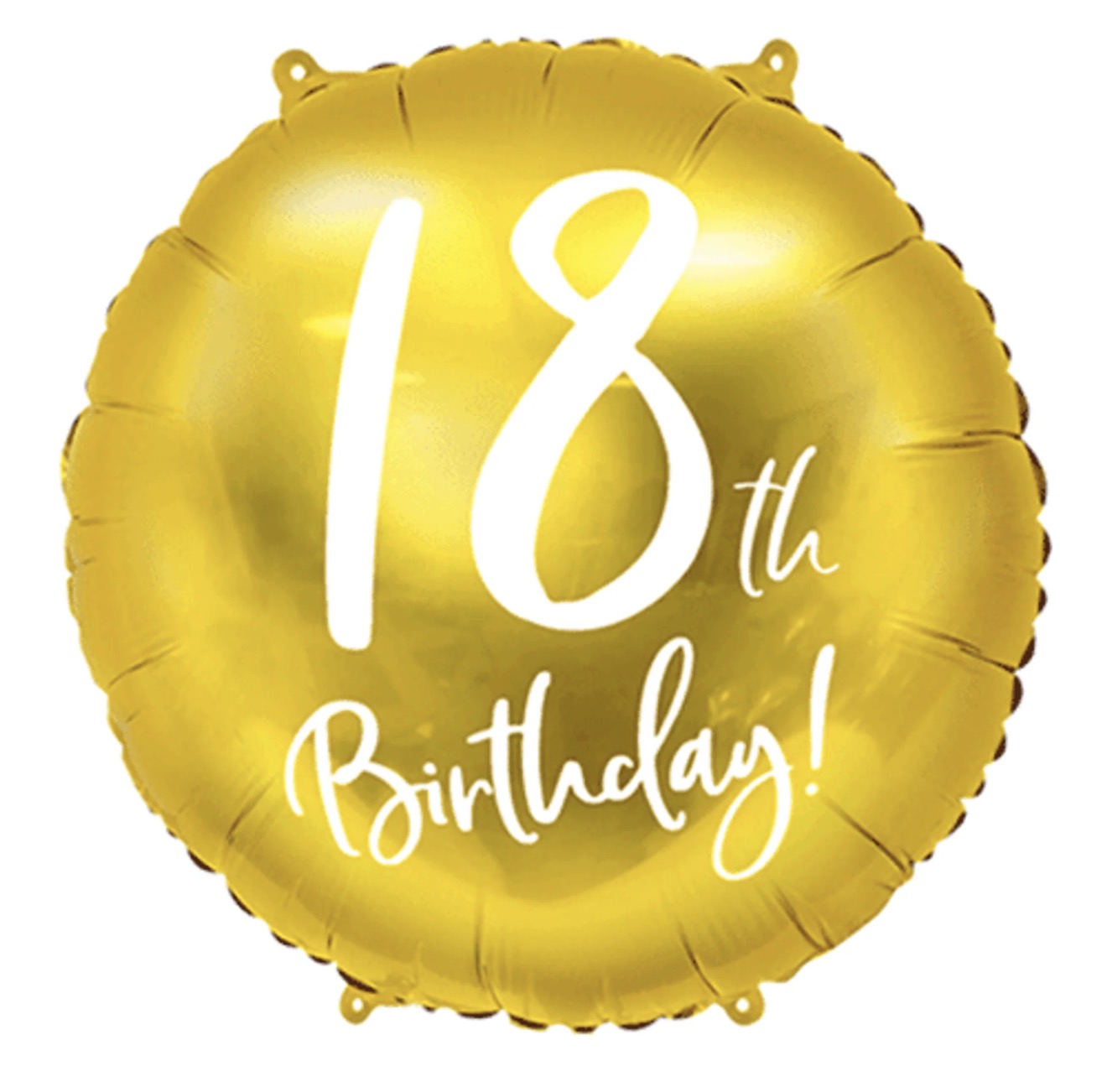18th BIRTHDAY GOLD FOIL BALLOON