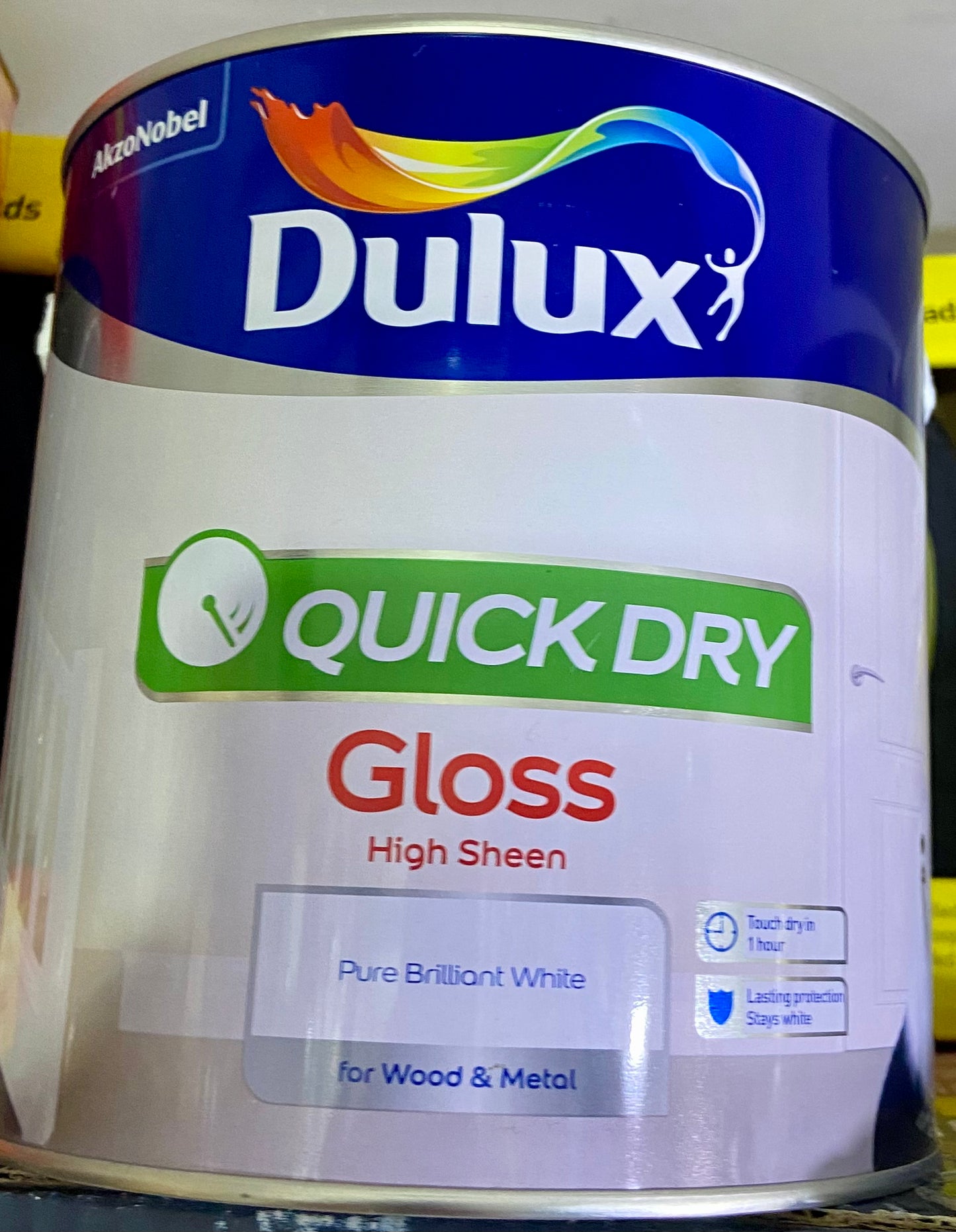 DULUX GLOSS HIGH SHEEN PIRE BRILLIANT WHITE 2.5L