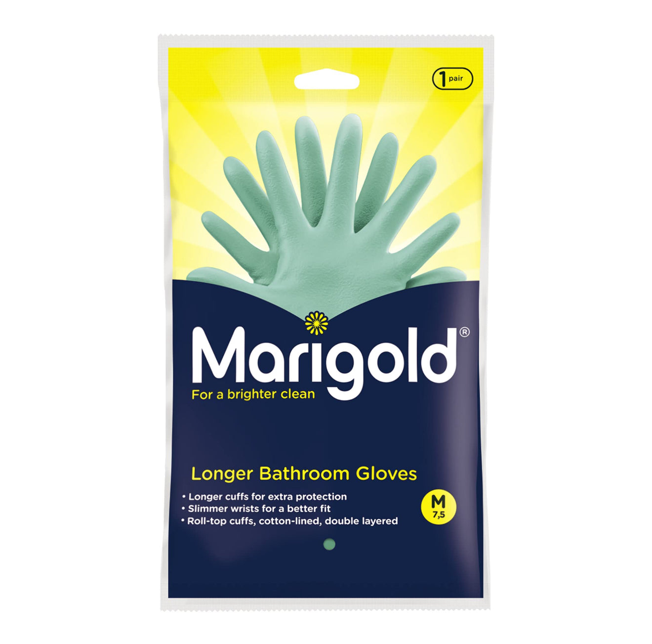 MARIGOLD GANTS DE MÉNAGE RÉSISTANTS M 7.5