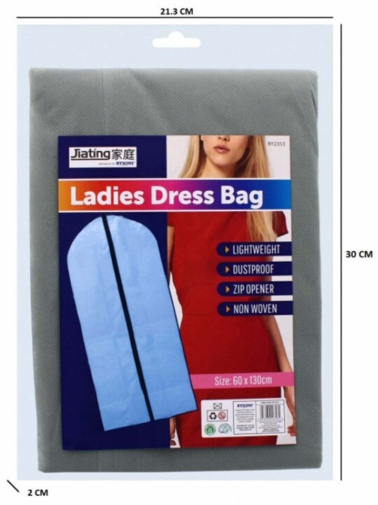 LADIES DRESS BAG 60x130cm