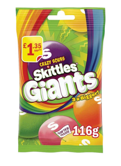 Skittles Giants Crazy Sours - 116g