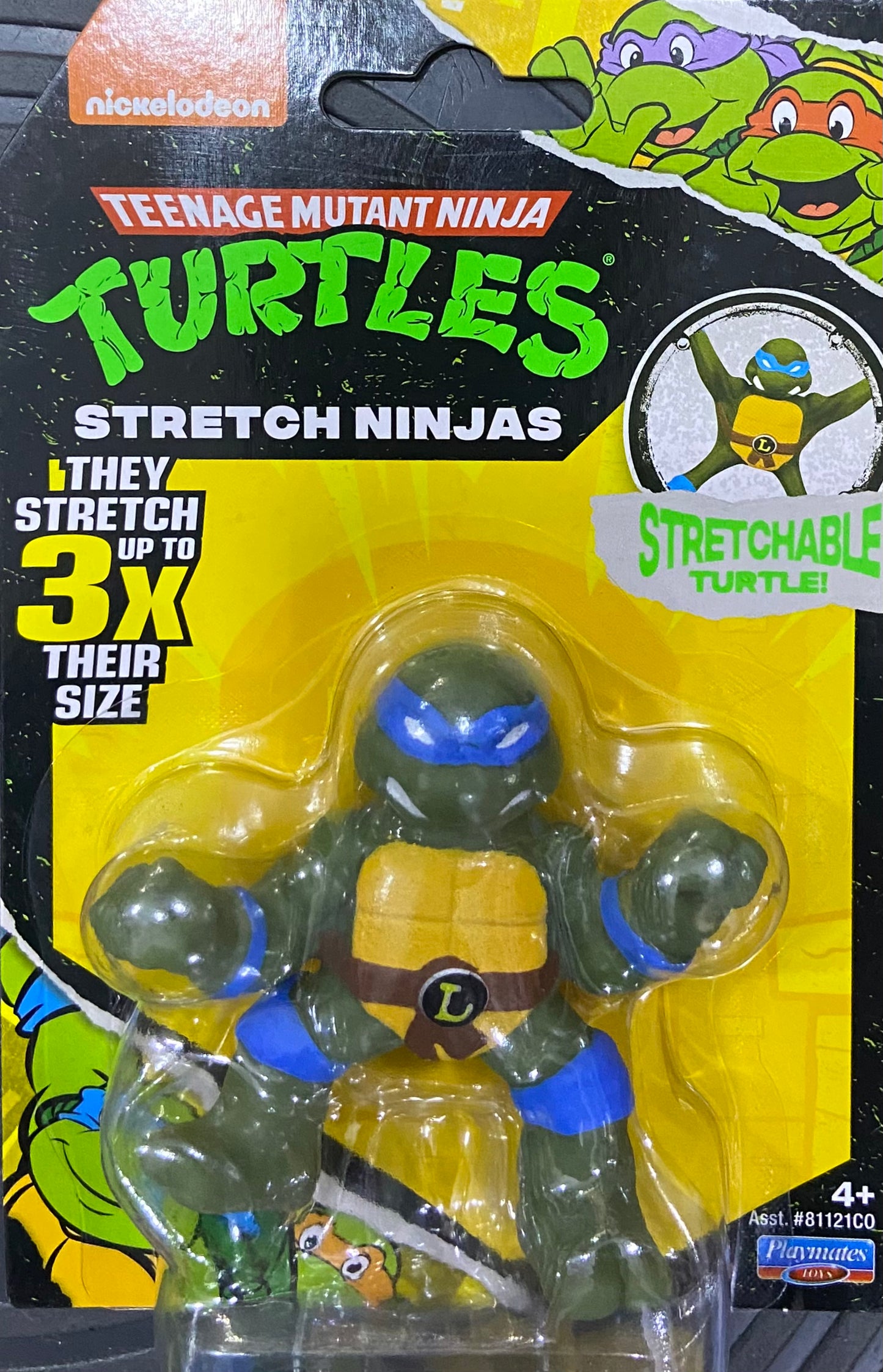 Figurine Leonardo Tortues Ninja Tortues Ninja Leonardo Mini Stretch Playmates classique