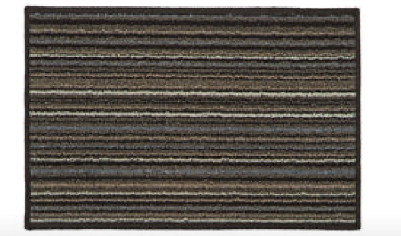 Paillasson JVL Arona lavable en machine avec dos en latex, 40x60cm
