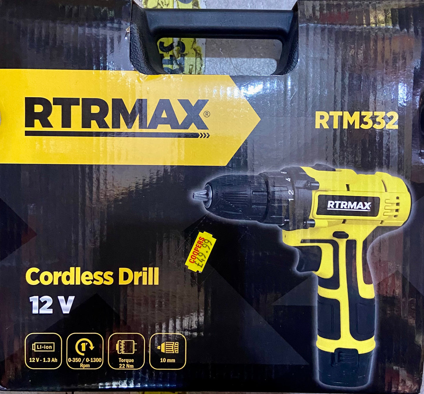 RTRMAX CORDLESS DRILL 12v