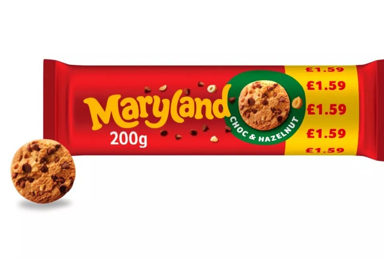 BISCUITS CHOCOLAT ET NOISETTES MARYLAND