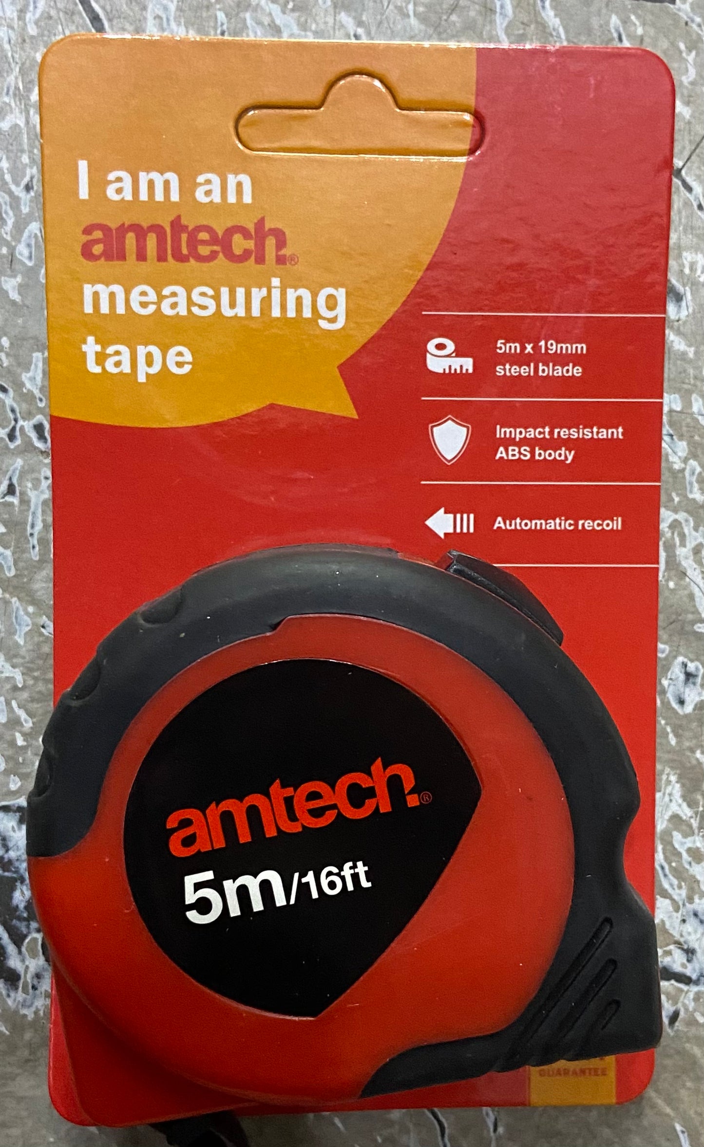 AMTECH MEASURING TAPE 5m/16ft