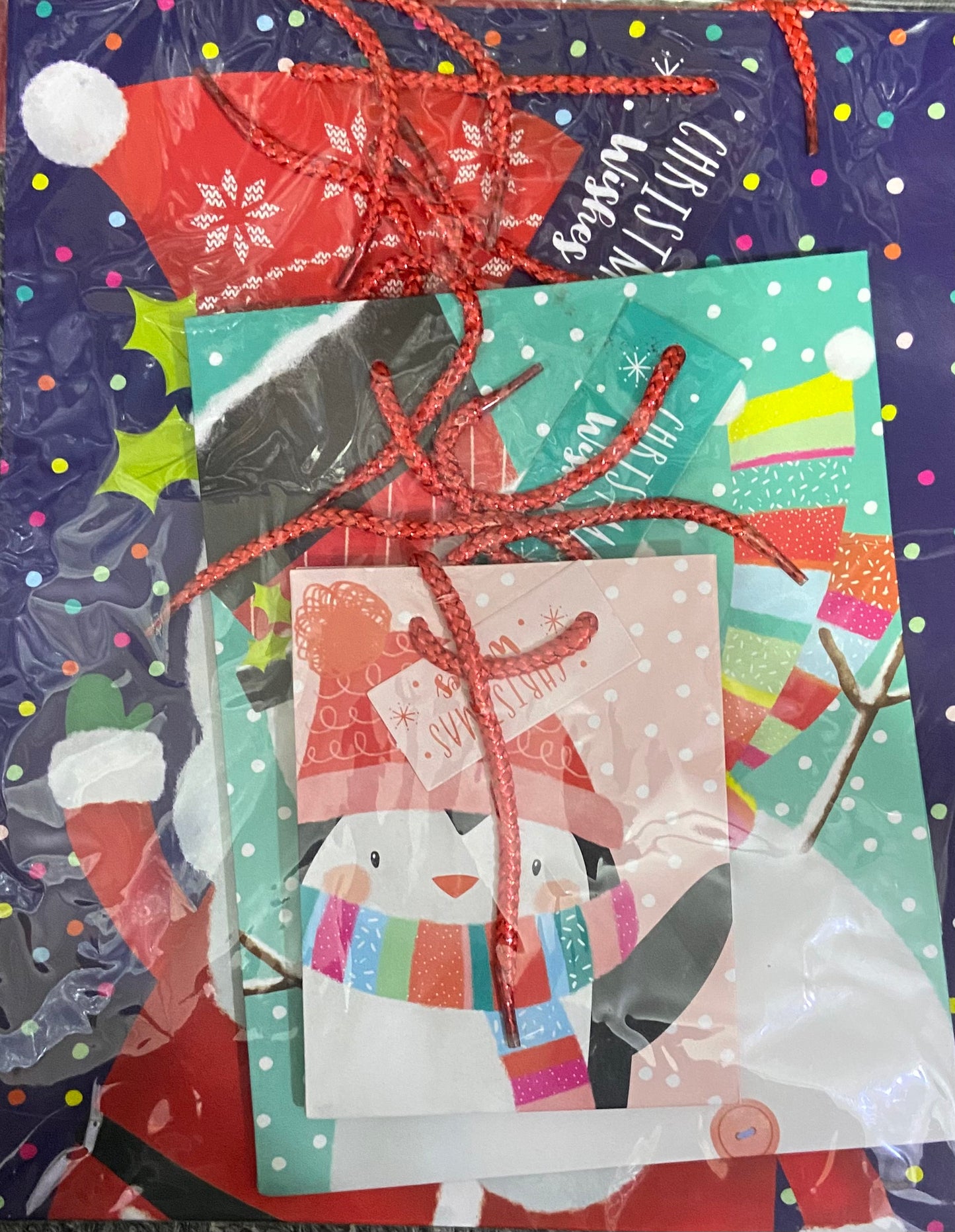 SACS CADEAUX DE NOËL (LOT DE 3)