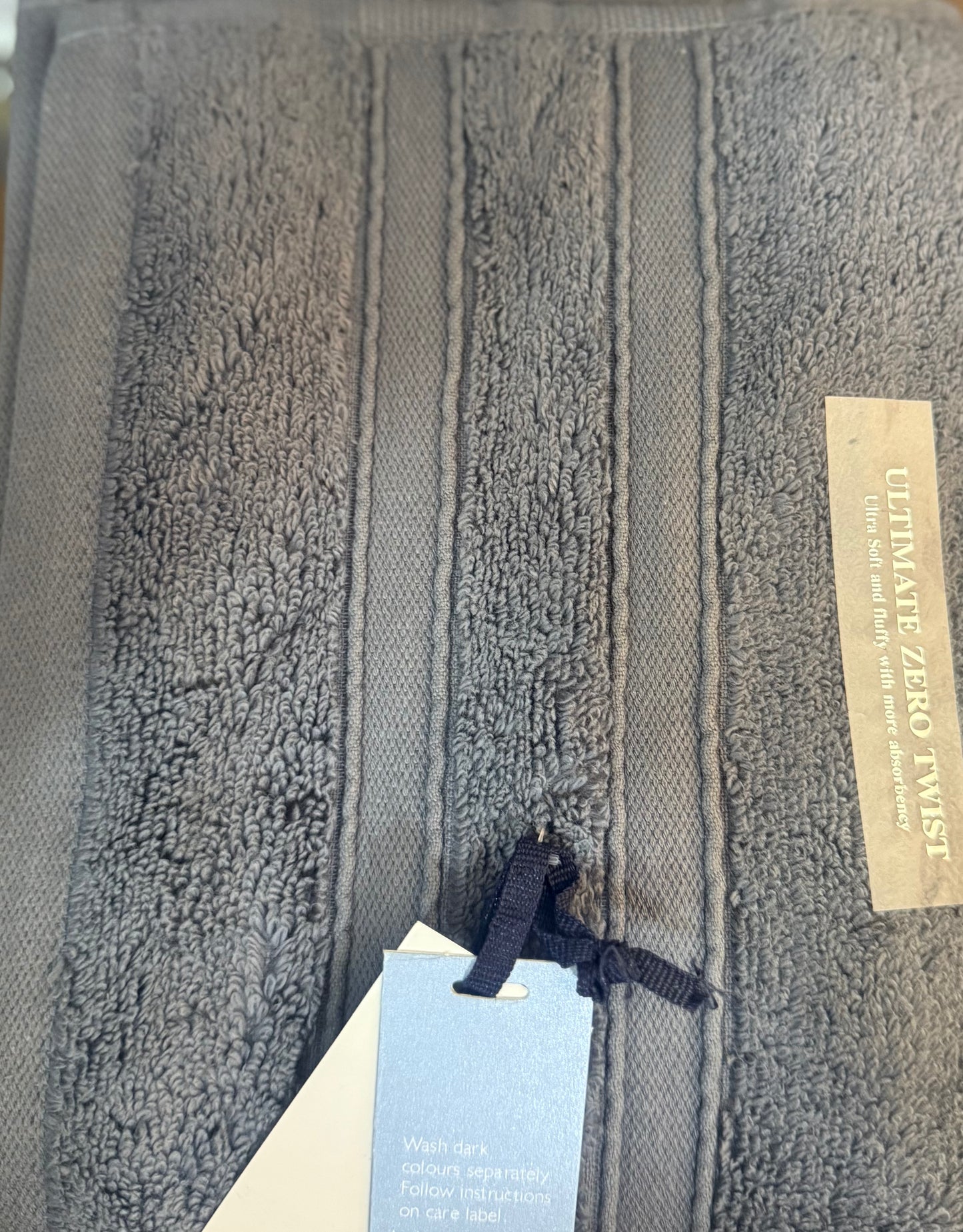 SUPREME HAND TOWELS CHARCOAL