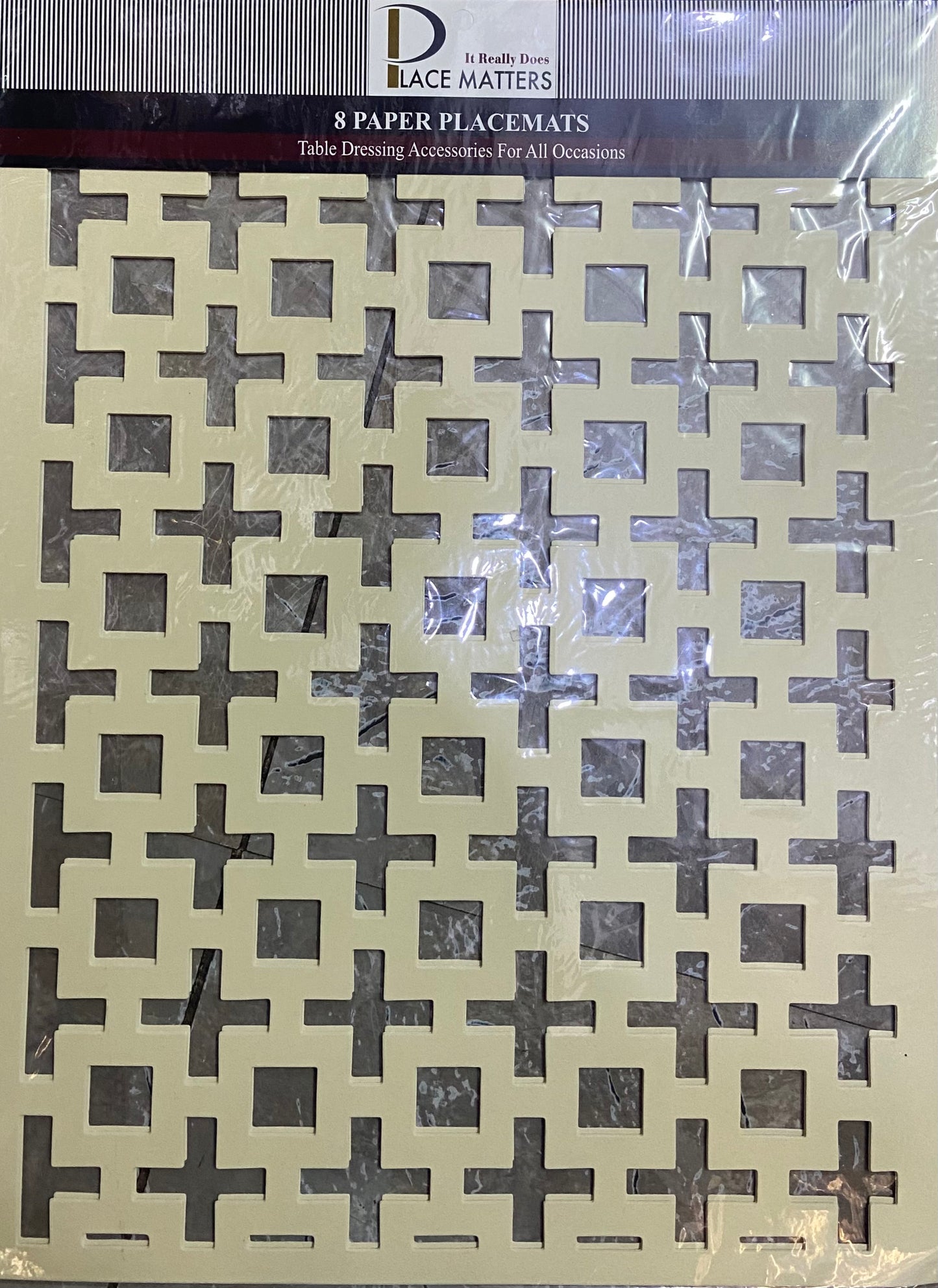 8 SETS DE TABLE EN PAPIER