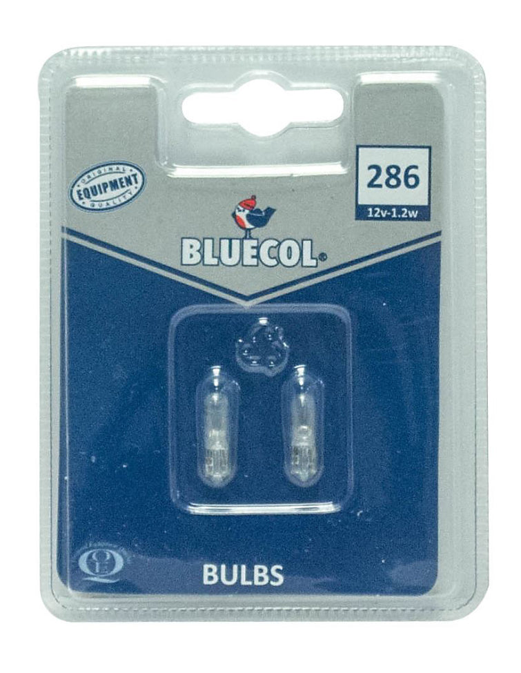 BLUECOL 286 CAPLESS INDICATOR & PANEL BULB 12v-1.2w