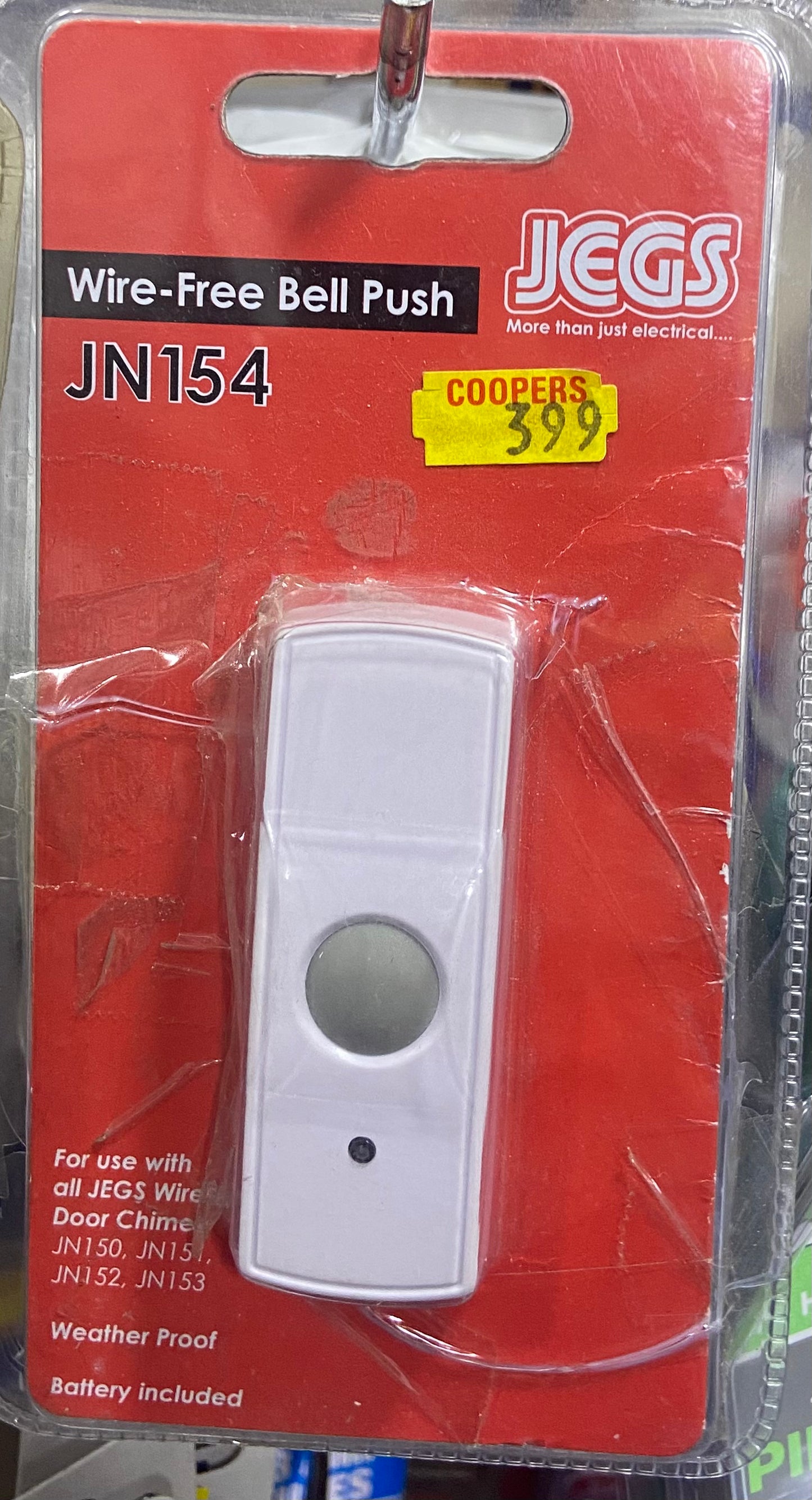 JEGS WIRE-FREE BELL PUSH