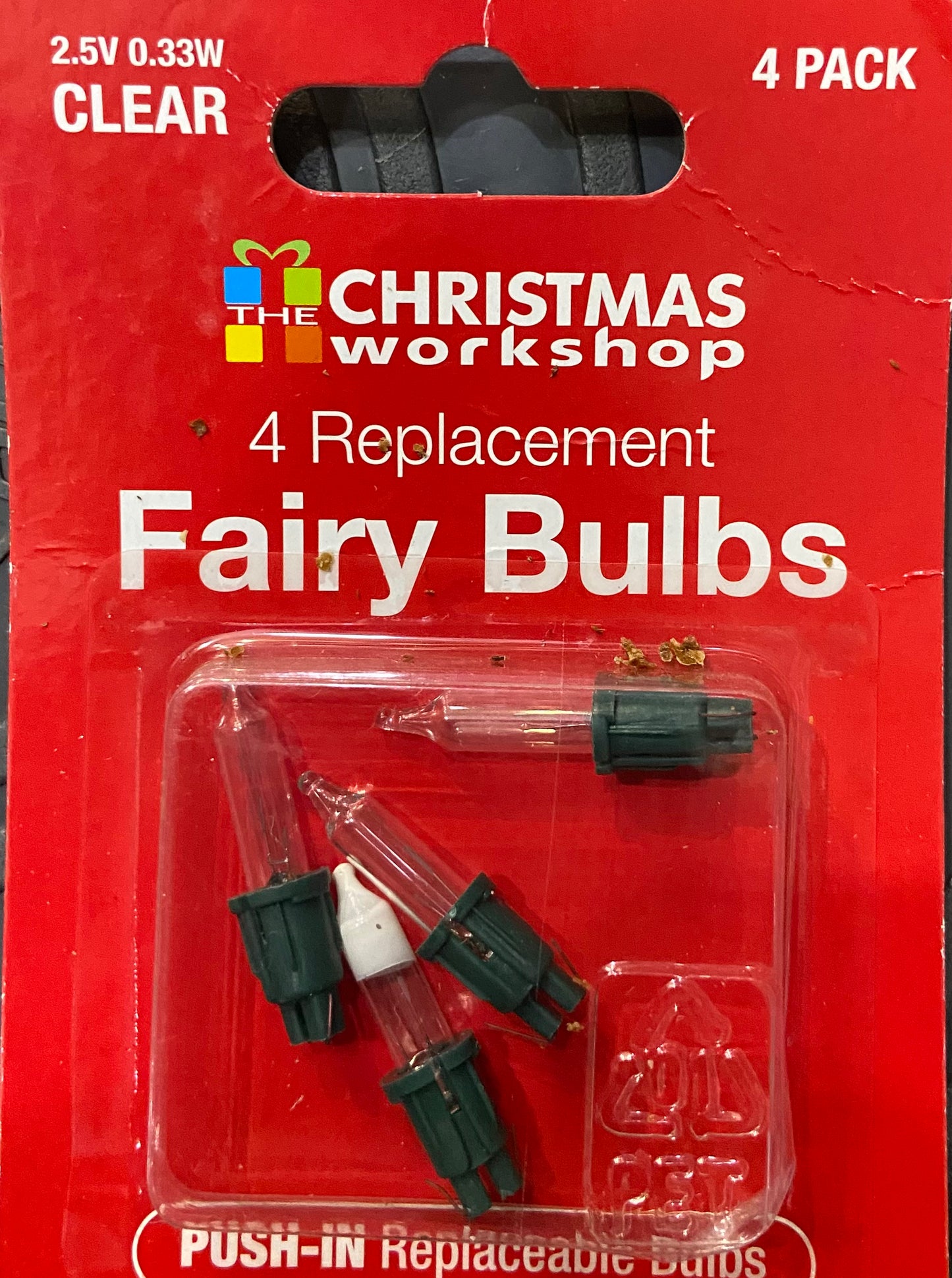 ATELIERS DE NOËL 4 AMPOULES DE FÉE DE RECHANGE CLAIRES