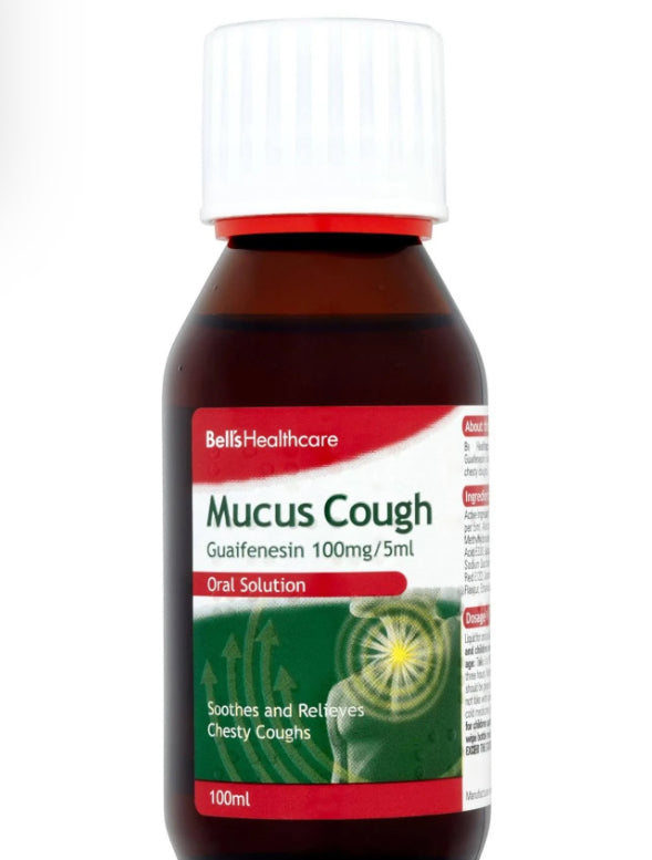 Bell's Healthcare Toux Grasse Guaifénésine 100mg/5ml Solution Buvable 100ml