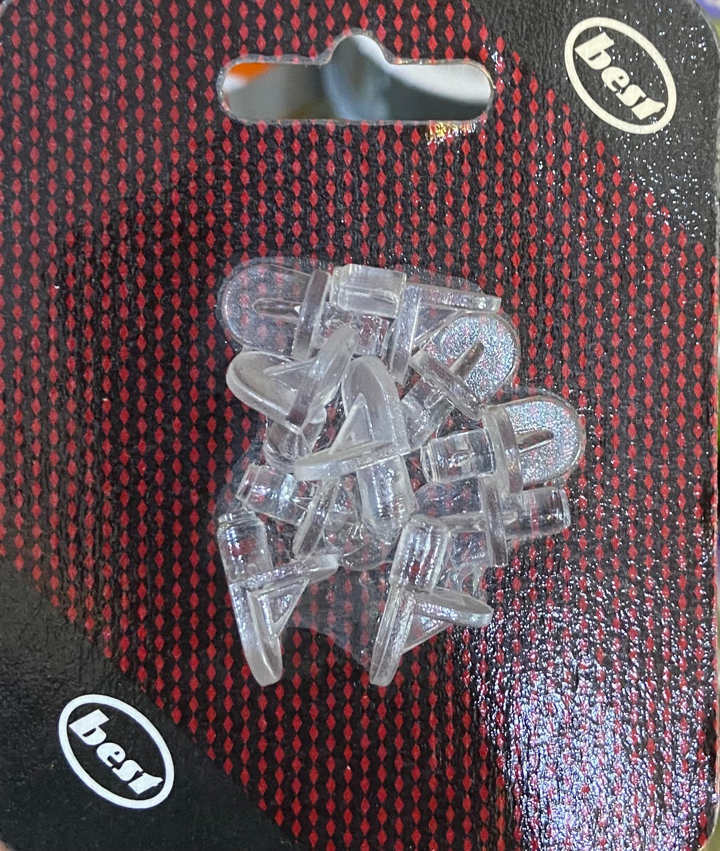 TAQUET D'ÉTAGÈRE À ENFONCER TRANSPARENT