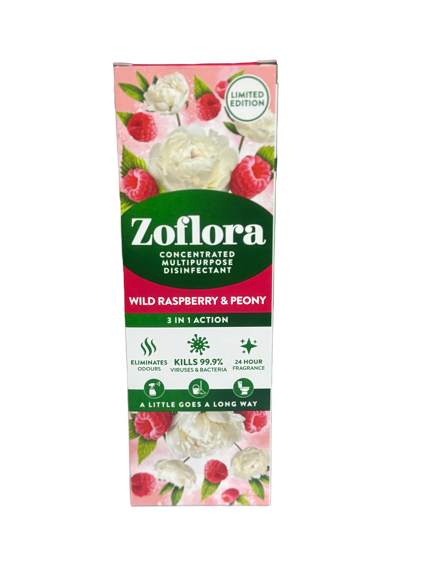 ZOFLORA DÉSINFECTANT CONCENTRÉ FRAMBOISE SAUVAGE ET PIVOINE 250ml