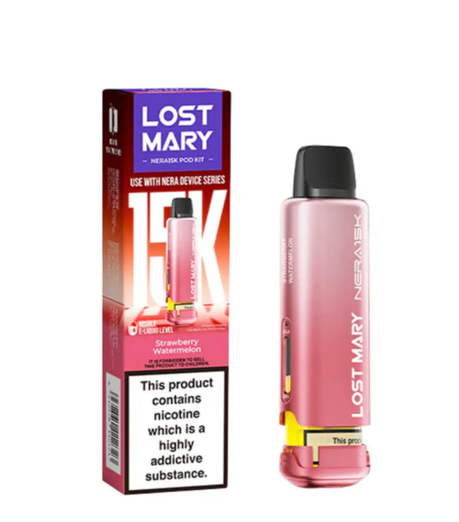 STRAWBERRY WATERMELON Nera 15k - Pod prérempli + Recharge par Lost Mary