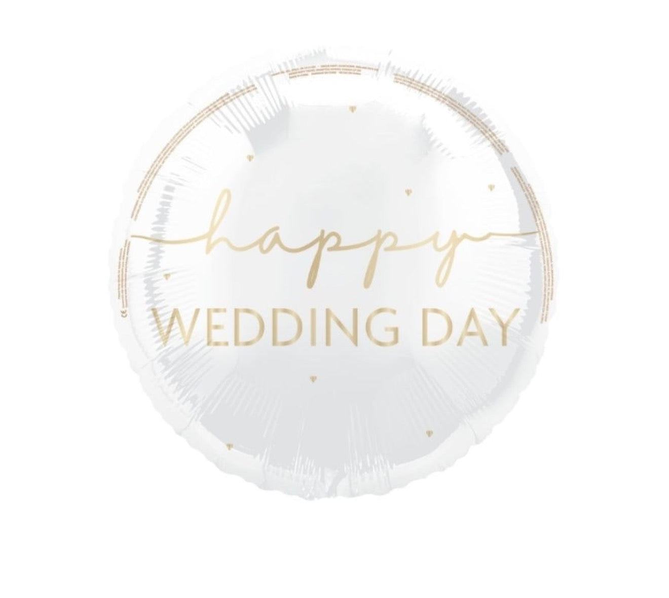 18in HAPPY WEDDING DAY FOIL BALLOON