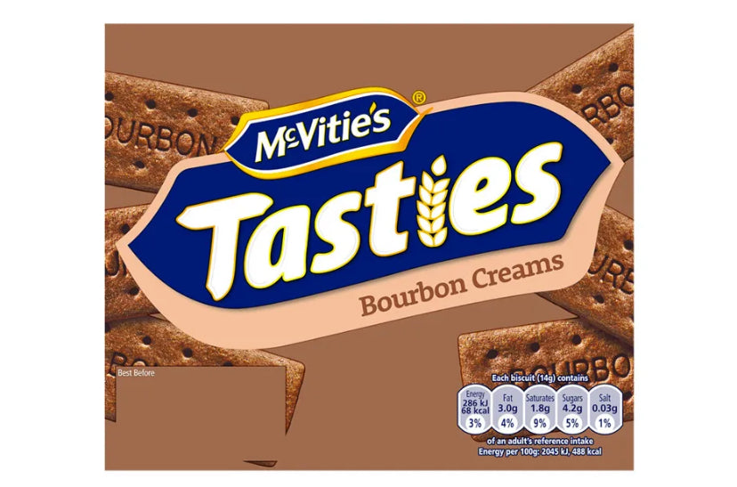 MCVITIES TASTIES BOURBON CREAM