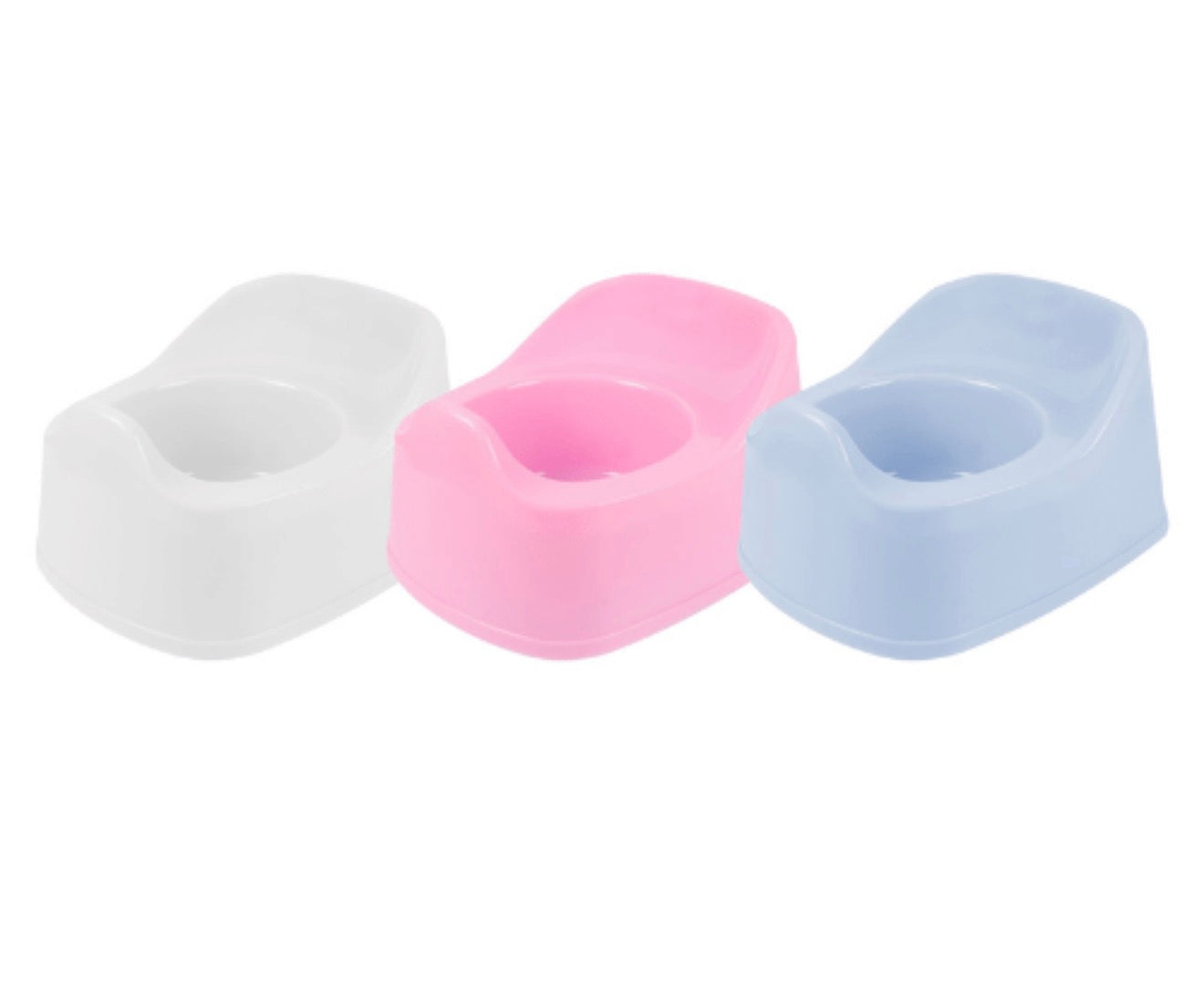 BABY PLASTIC POTTY ASSORTED COLOURS 1pc
