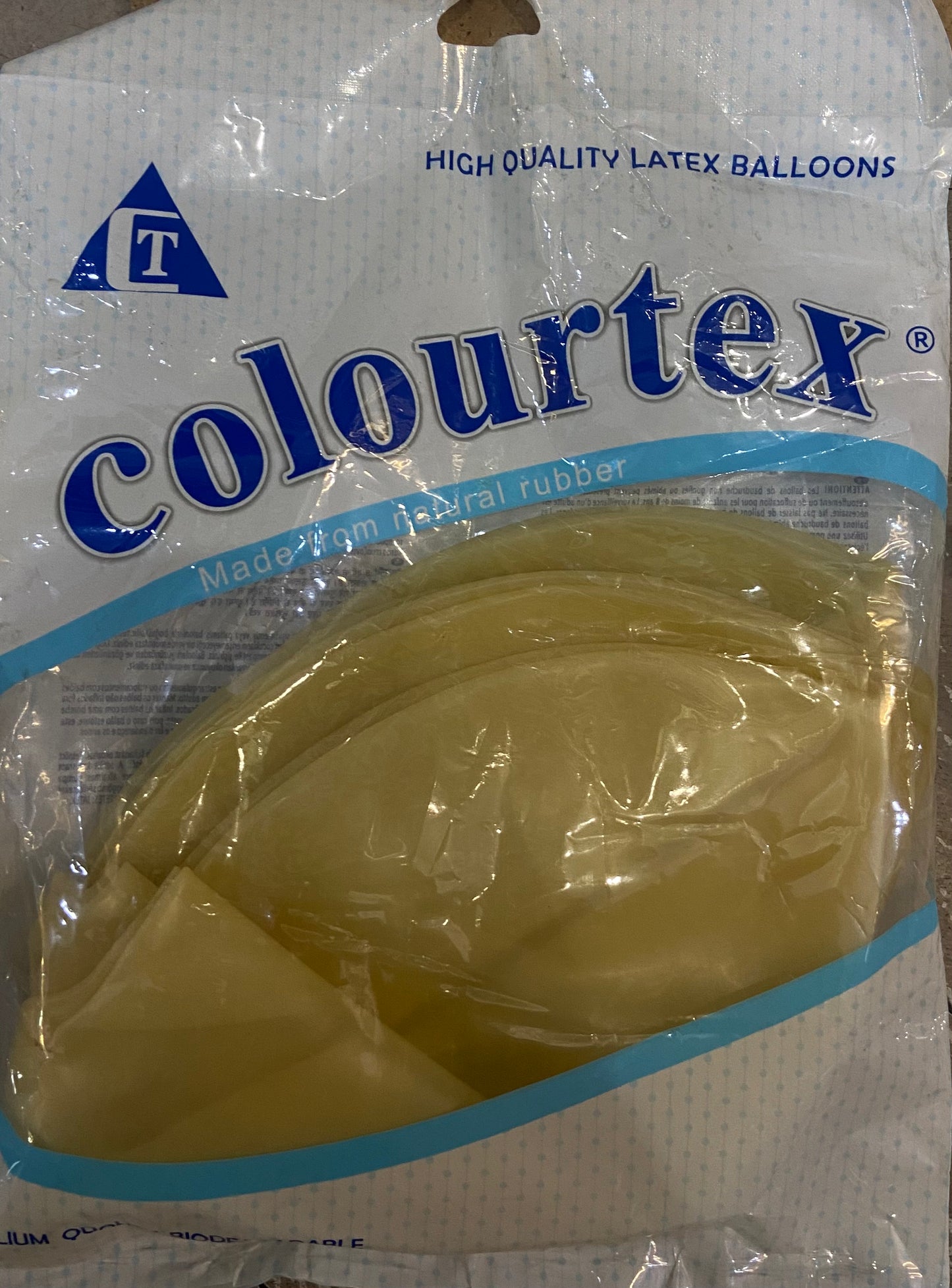 COLOURTEX BALLONS DE BAUDUCHE EN LATEX DE HAUTE QUALITÉ TRANSPARENTS