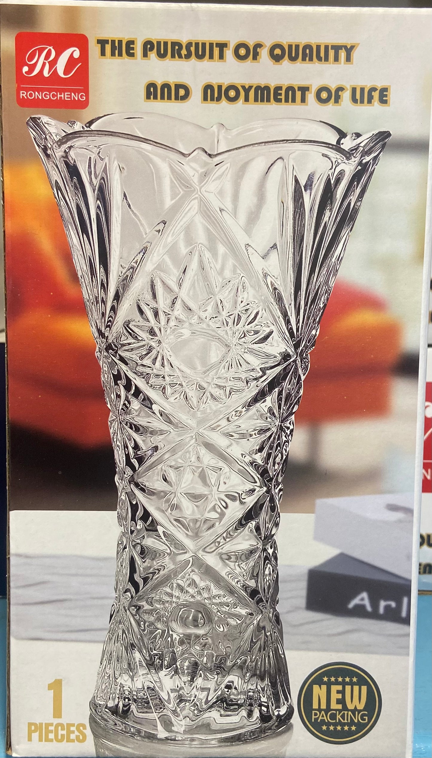 Vase à fleurs en verre élégant Beauté intemporelle Décoration intérieure