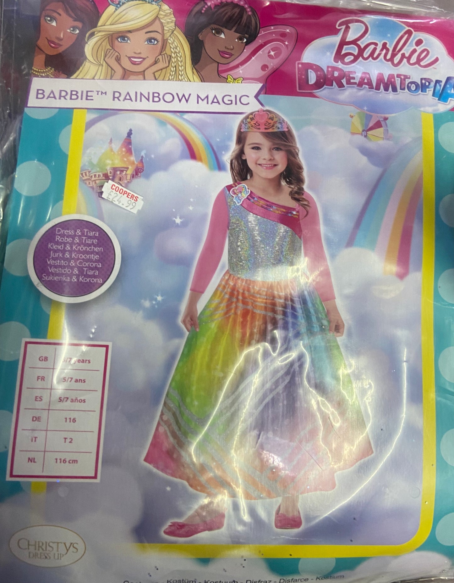 Déguisement Barbie Magie Arc-en-ciel