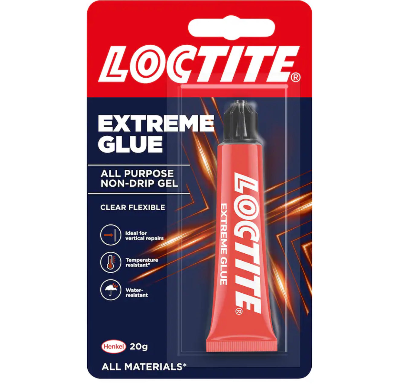 LOCTITE EXTREME ALL PURPOSE GLUE NON-DRIP GEL 20g