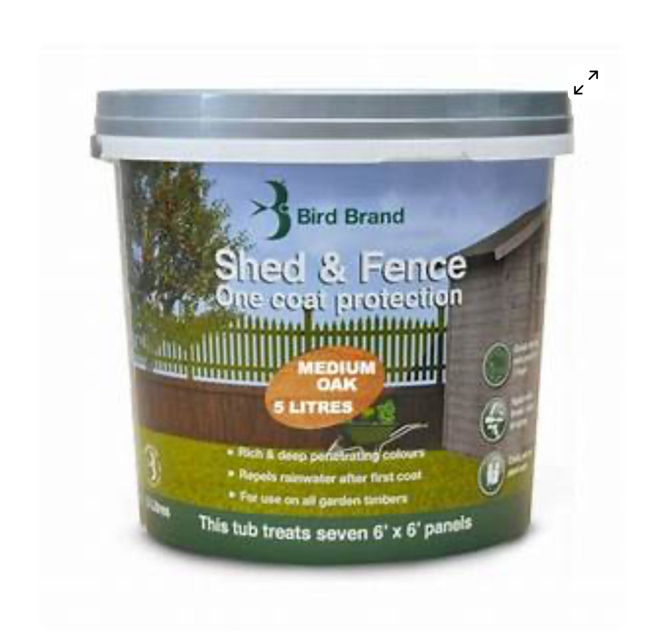 Shed and Fence Paint – Medium Oak 5ltr