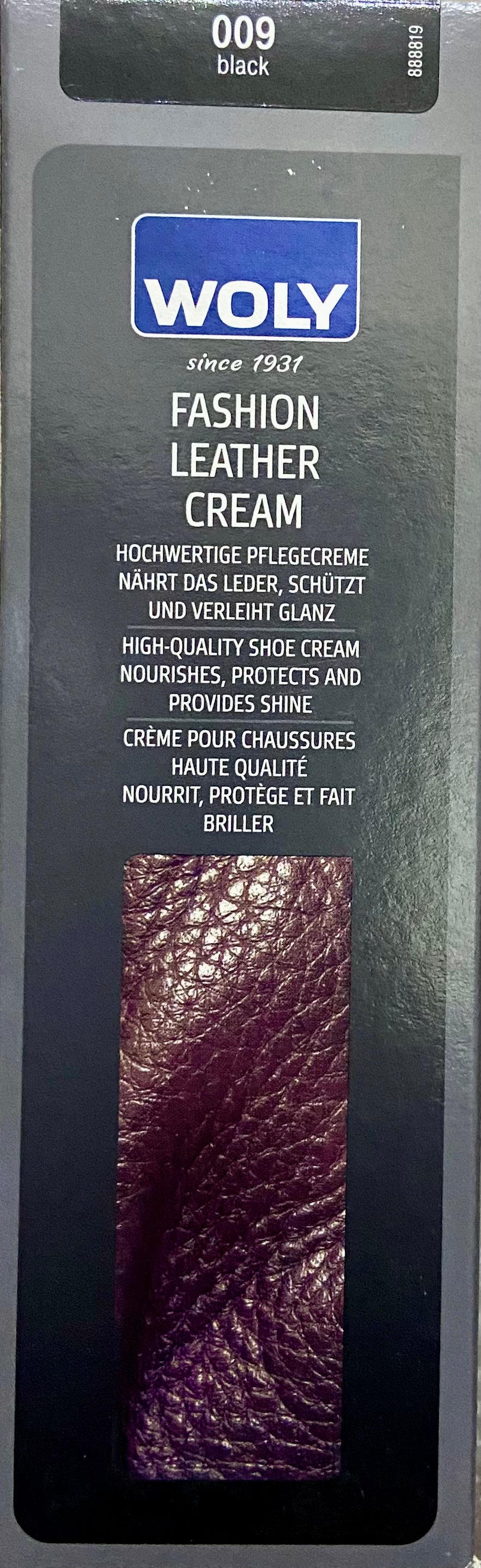 WOLY CRÈME CUIR FASHION noir