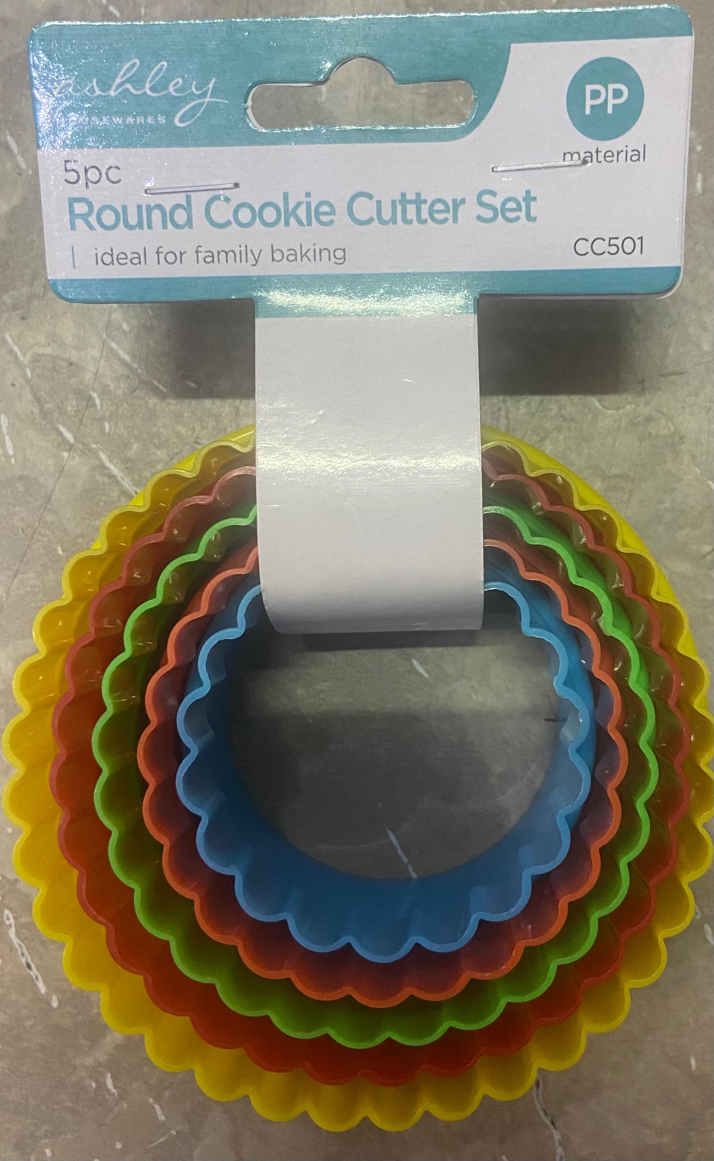 5pc ROUND COOKIE CUTTER SET