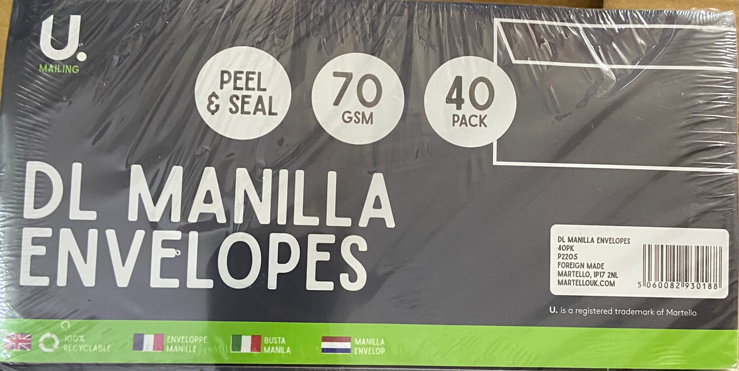 ENVELOPPES DL MANILLE