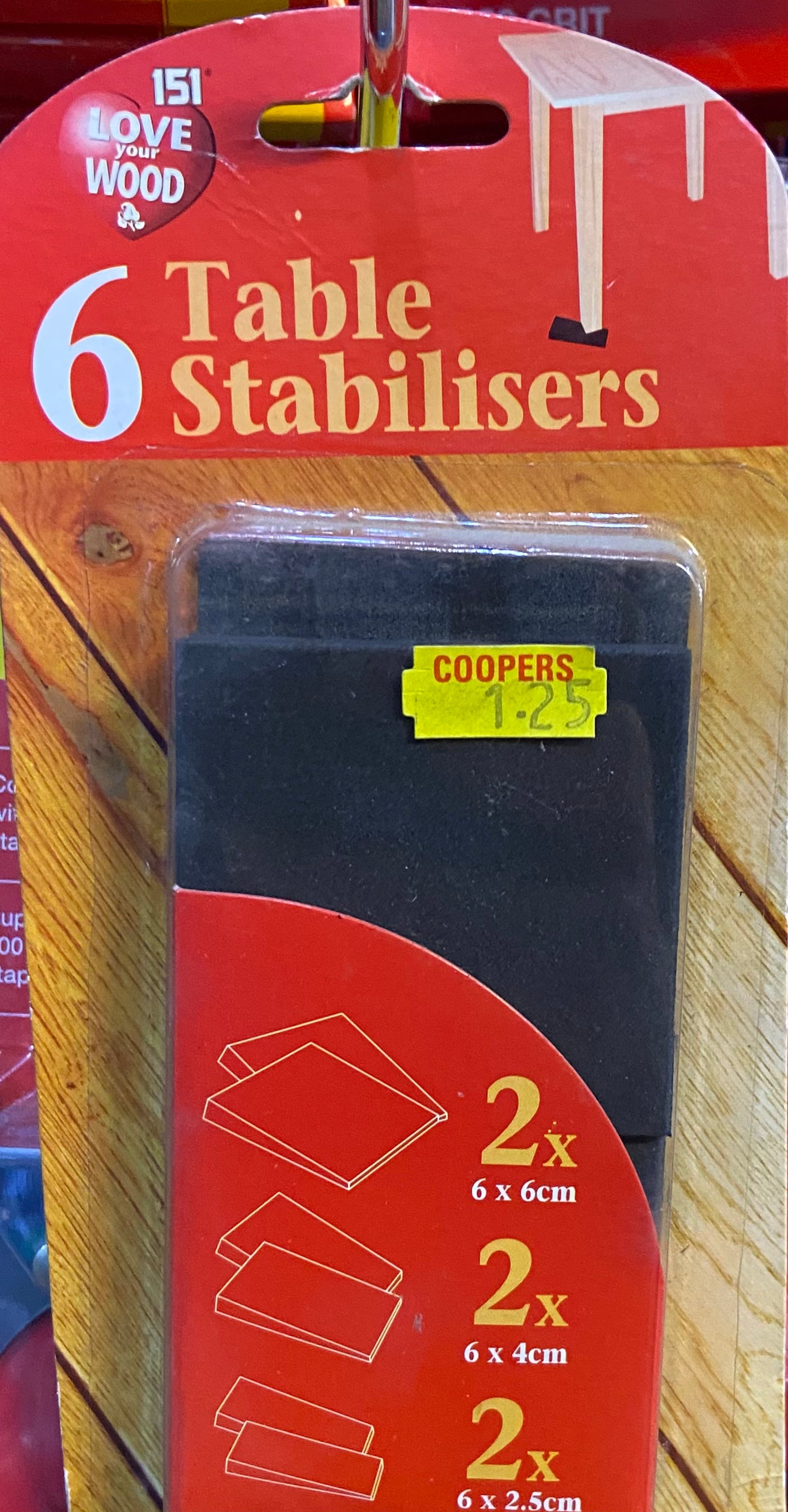 STABILISATEURS DE TABLE