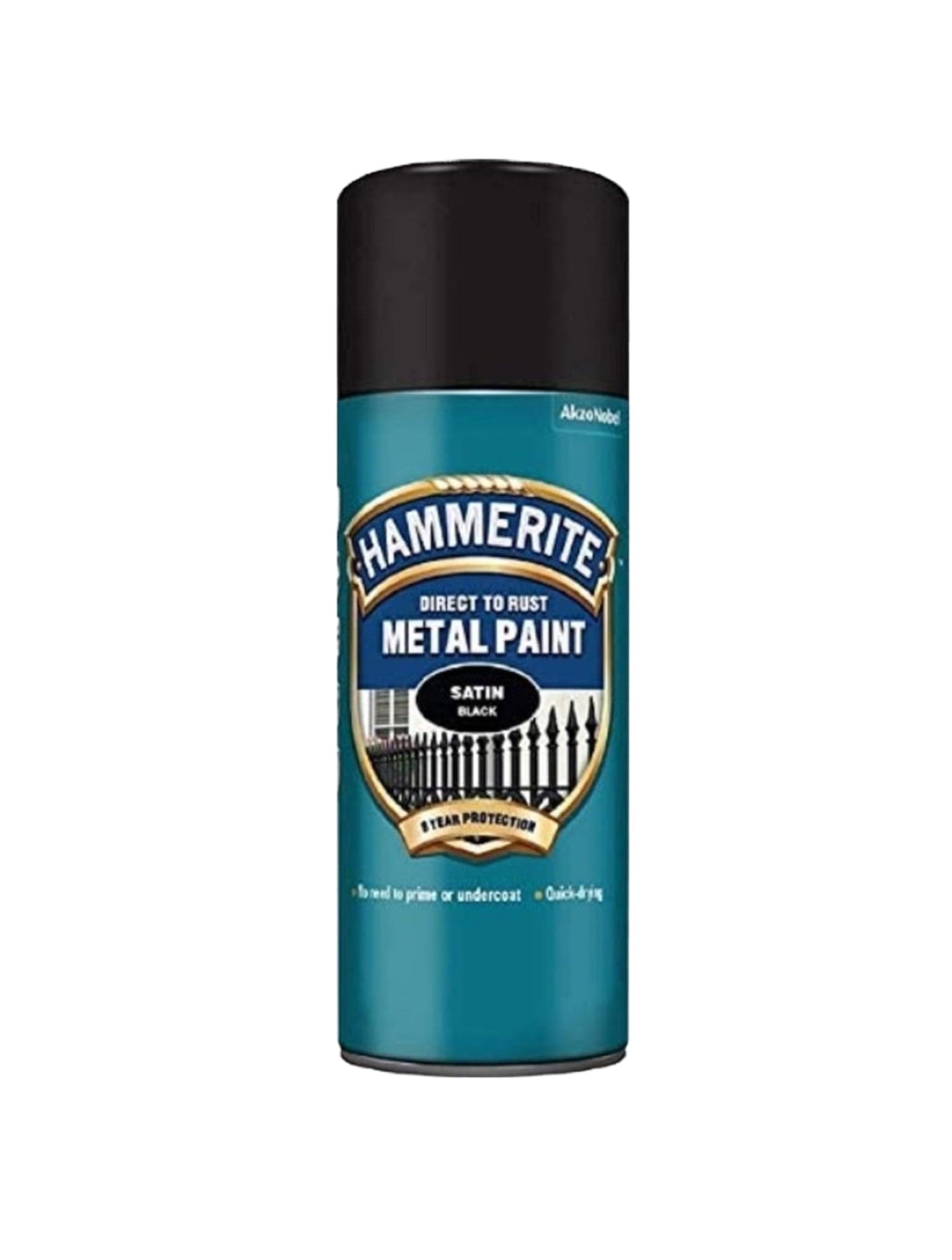 PEINTURE MÉTAL HAMMERITE NOIR SATIN 400ml