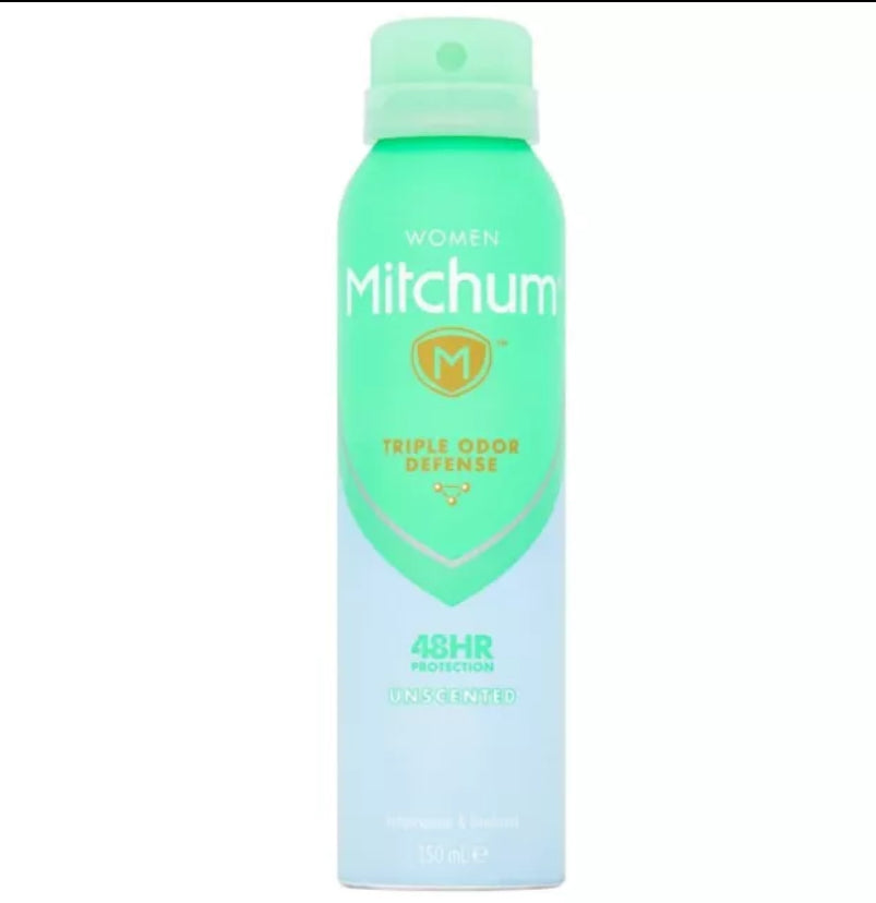 Mitchum 200ml Unscented Women Deodorant Antiperspirant 48hr Spray