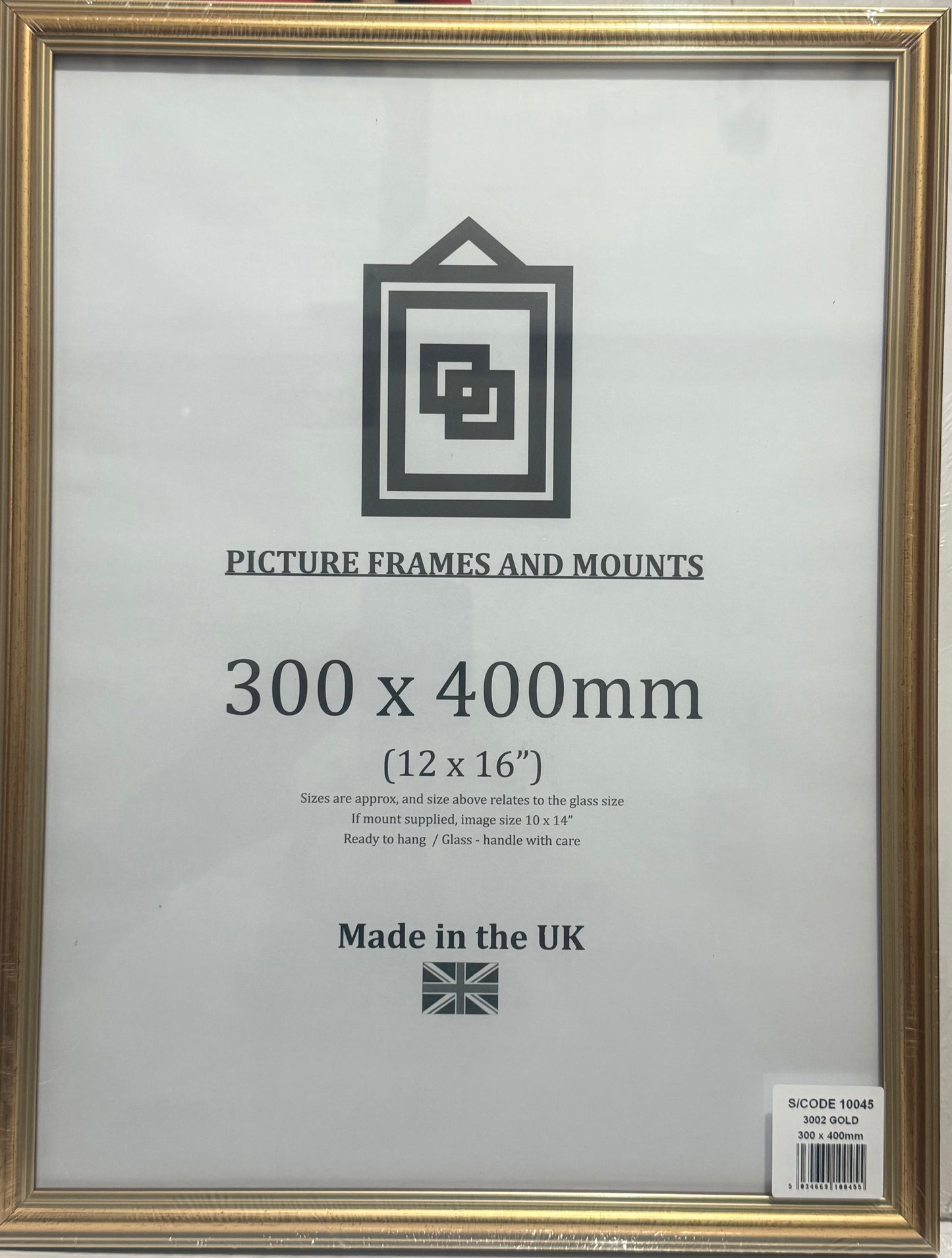 3002 GOLD 12x16” (30x40cm) PICTURE FRAME