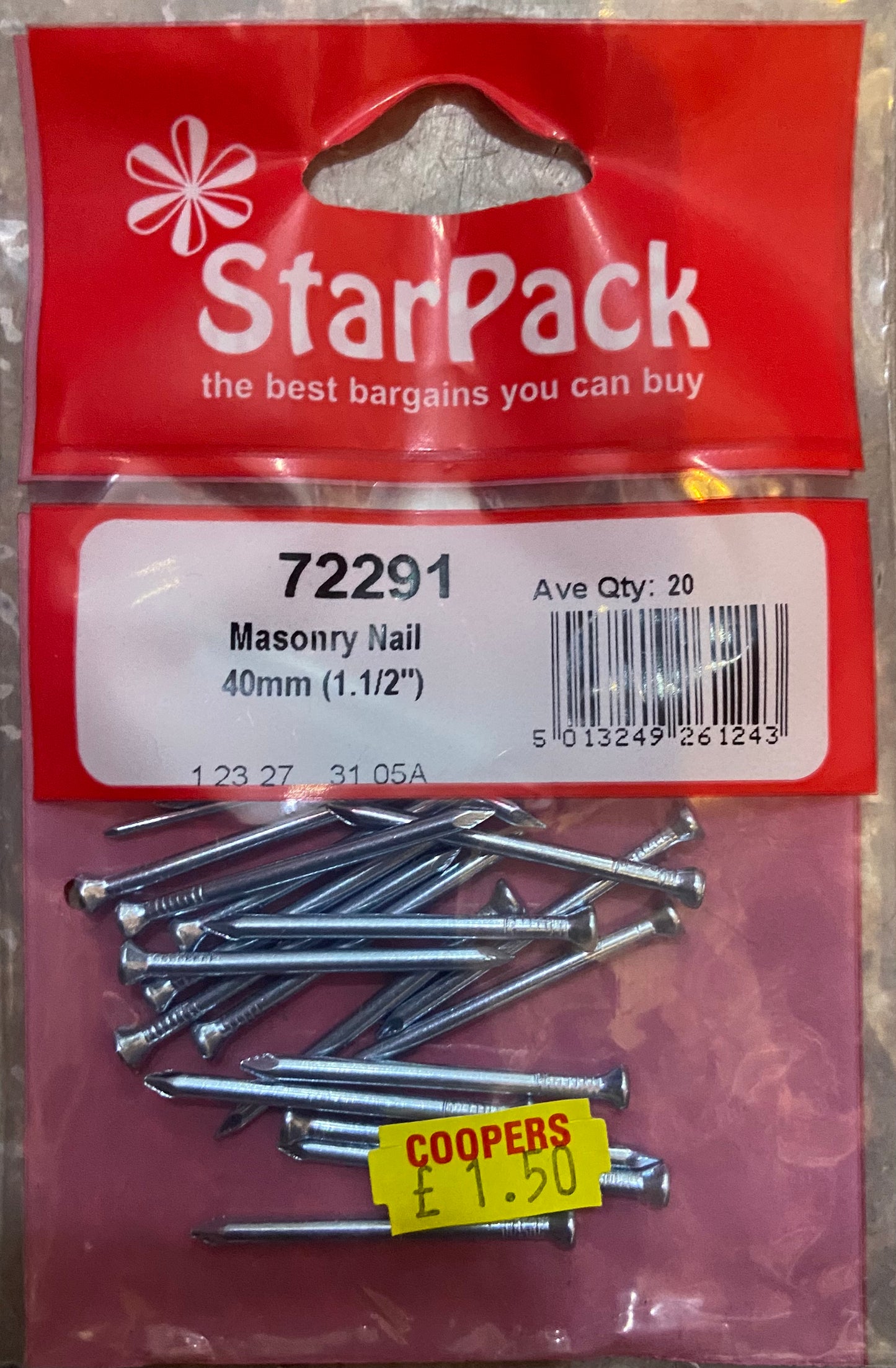 Clou de maçonnerie STARPACK 40 mm