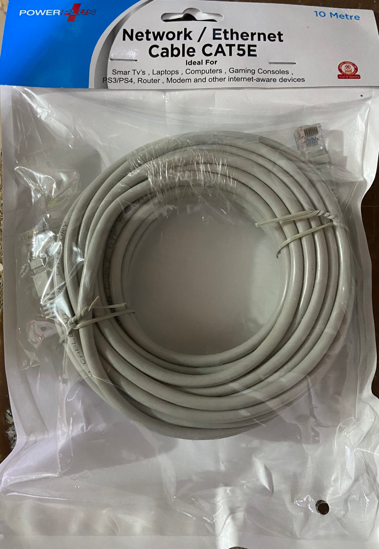 CÂBLE RÉSEAU/ETHERNET CAT5E 10M