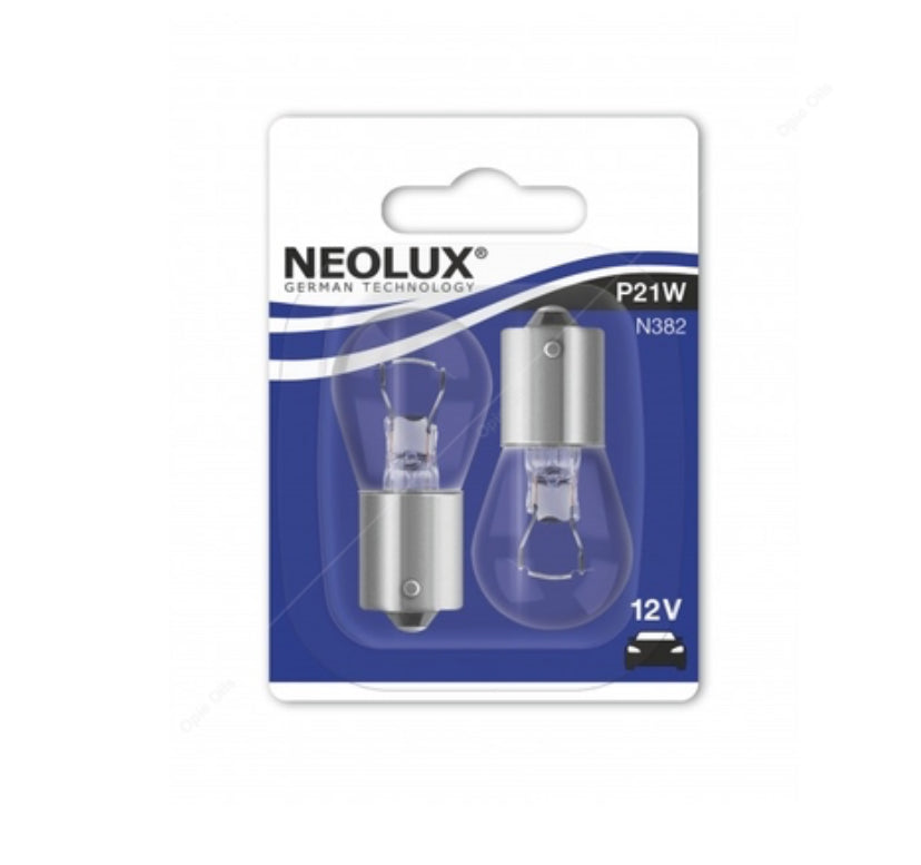 NEOLUX P21W 12v 21w BA15s (382) TWIN BLISTER