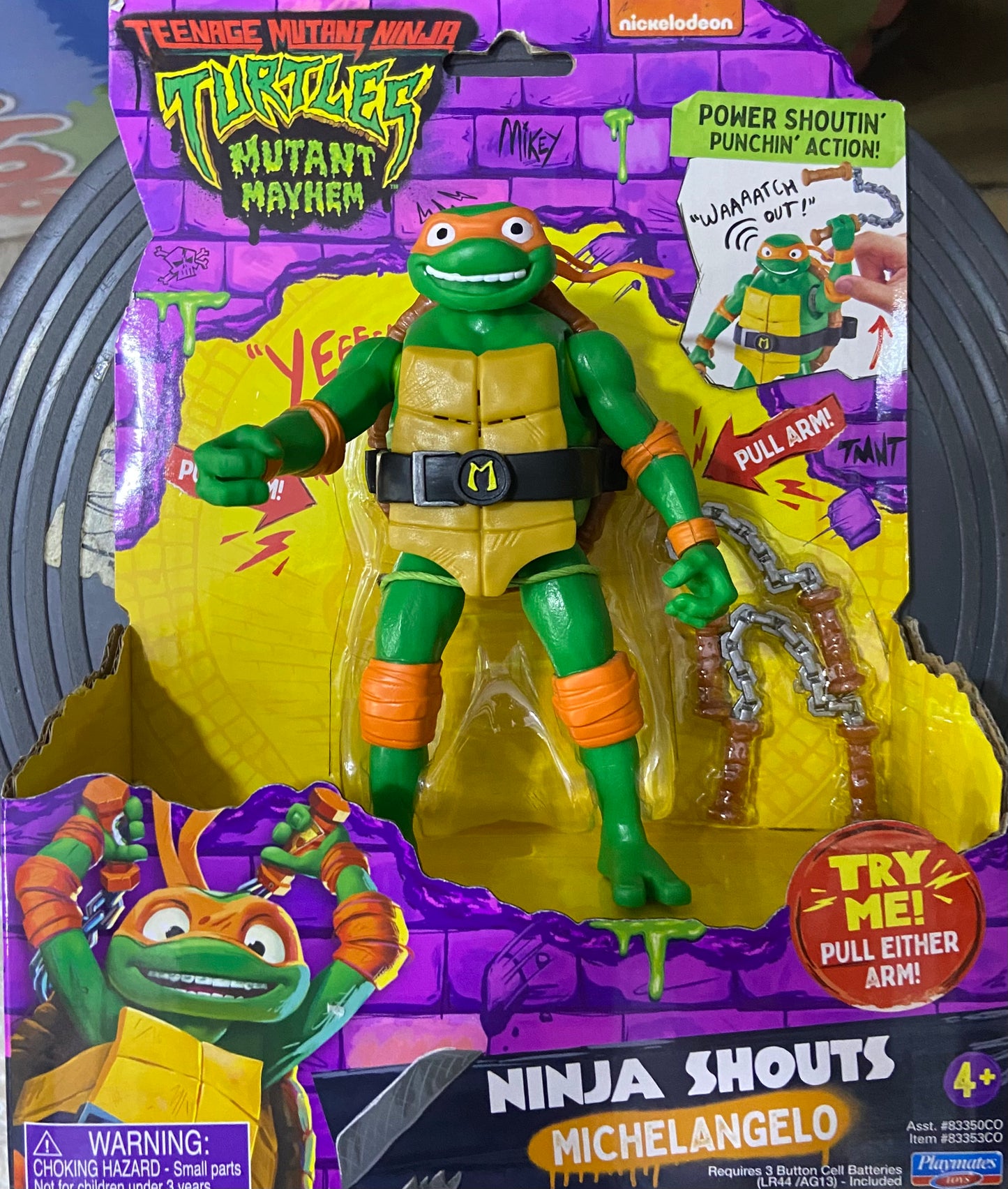 TURTLES NINJA SHOUTS MICHELANGELO