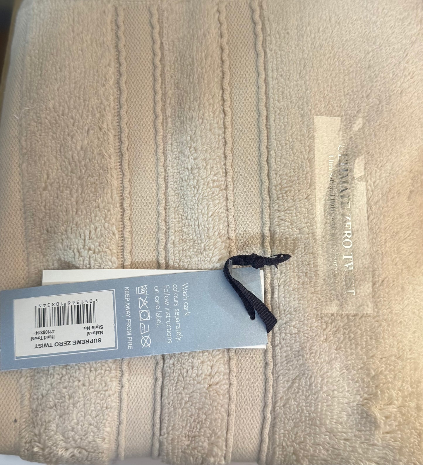 SUPREME HAND TOWELS NATURAL