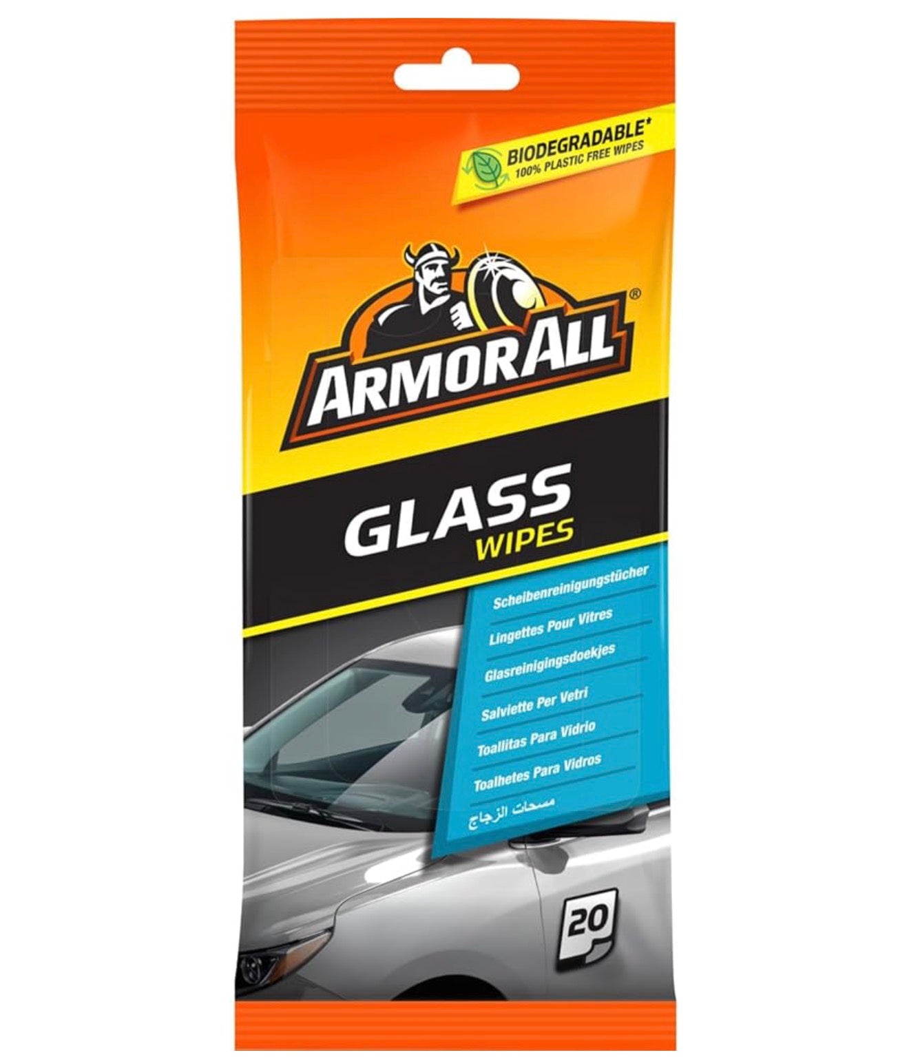 ARMORALL GLASS WIPES 20pk