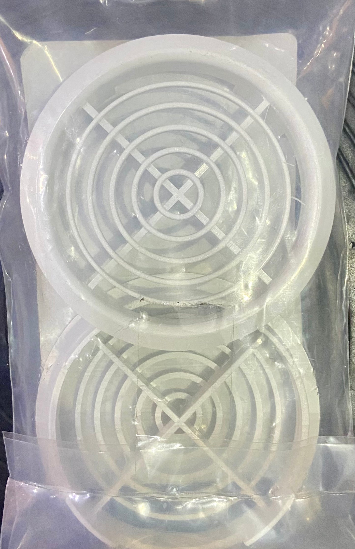 GRILLE DE VENTILATION RONDE BLANCHE POUR SOFFITE 70mm